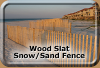 Wood Slat Snow/Sand Fence